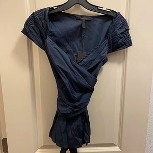 BCBGMAXAZRIA Wrap off the shoulder shirt